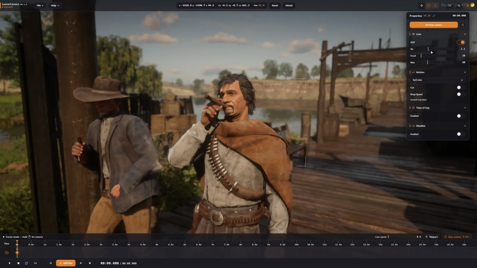 Depth of field controls and focal plane preview